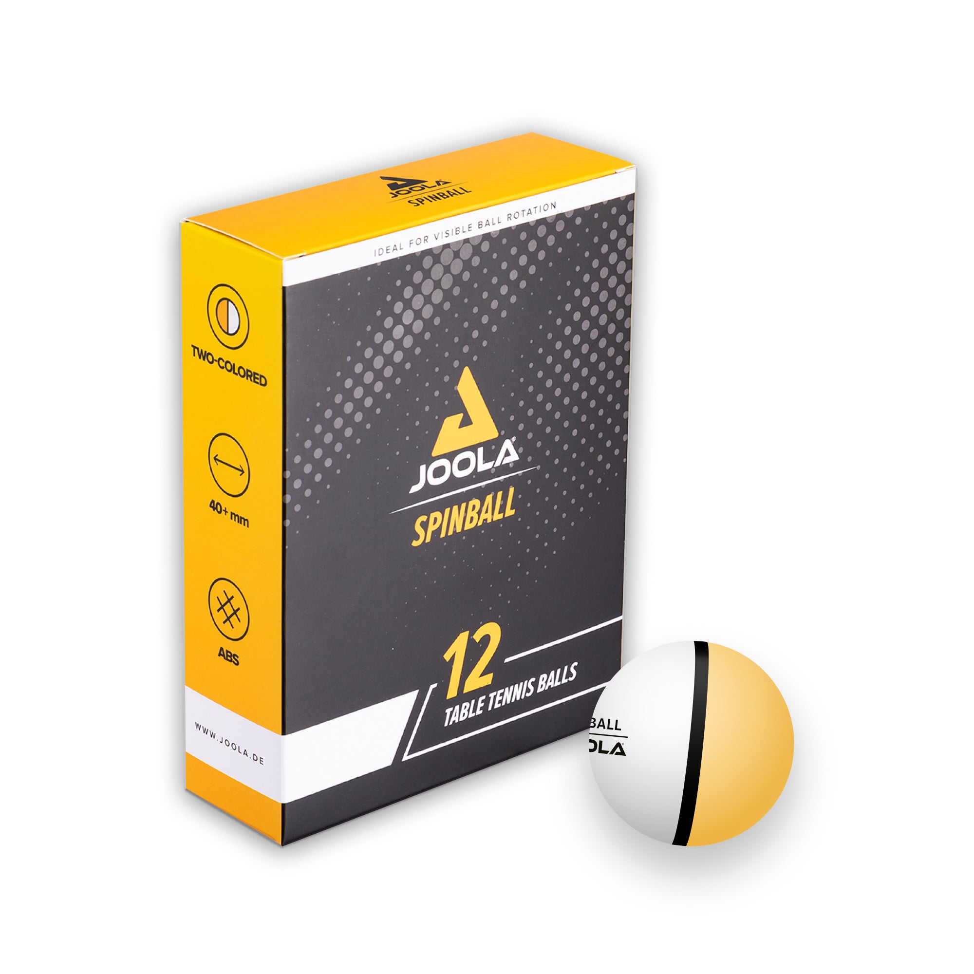JOOLA Balle de tennis de table Spinball – Pack de 12