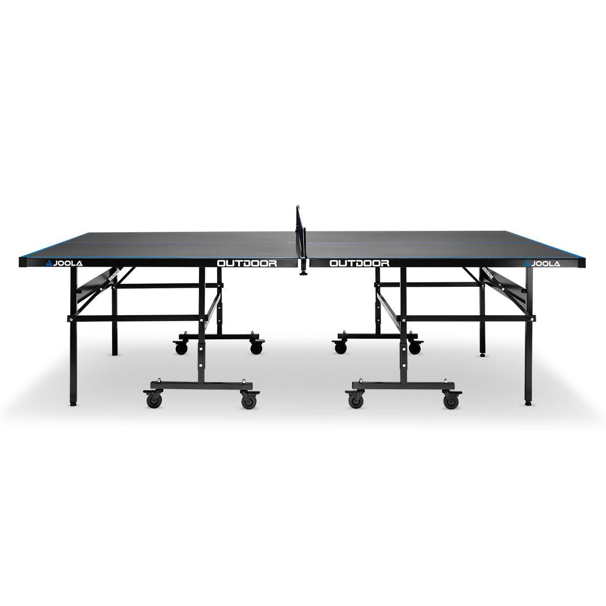 JOOLA Tischtennisplatte J200A + ABDECKUNG - Detailaufnahme des Griffbereichs für bessere Kontrolle.