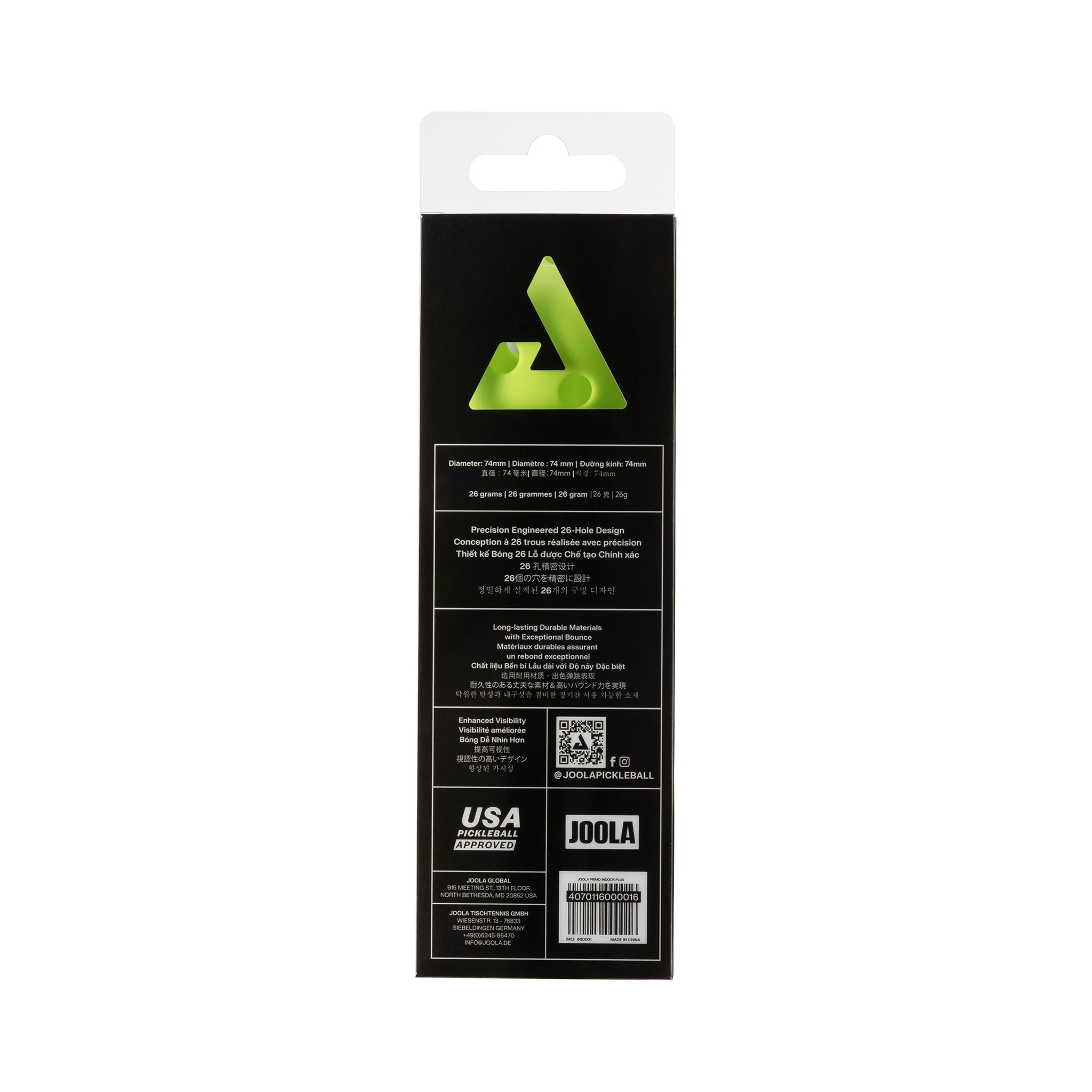 JOOLA Primo Indoor Plus (lot de 3)